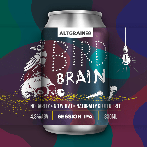 Bird Brain Session IPA in 330ml Cans - Naturally Gluten-Free Beer